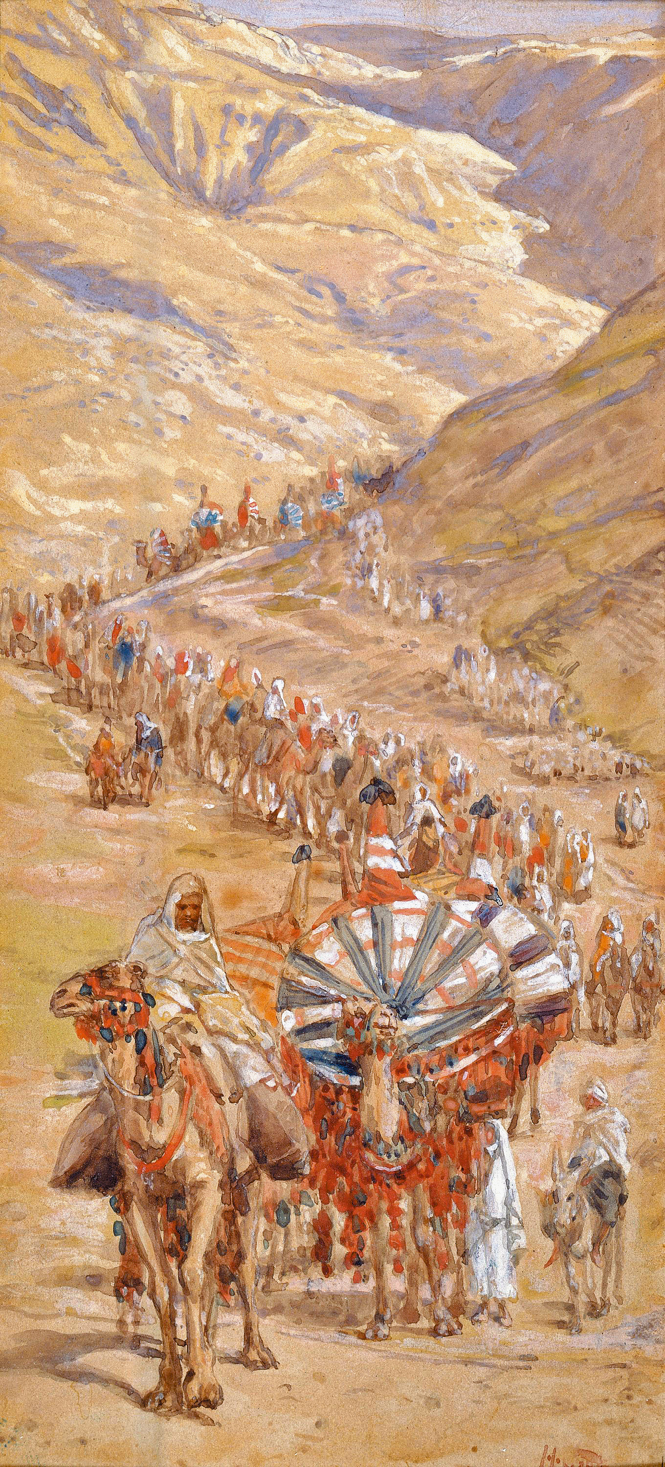 The Caravan of Abraham, by James Tissot, before 1903